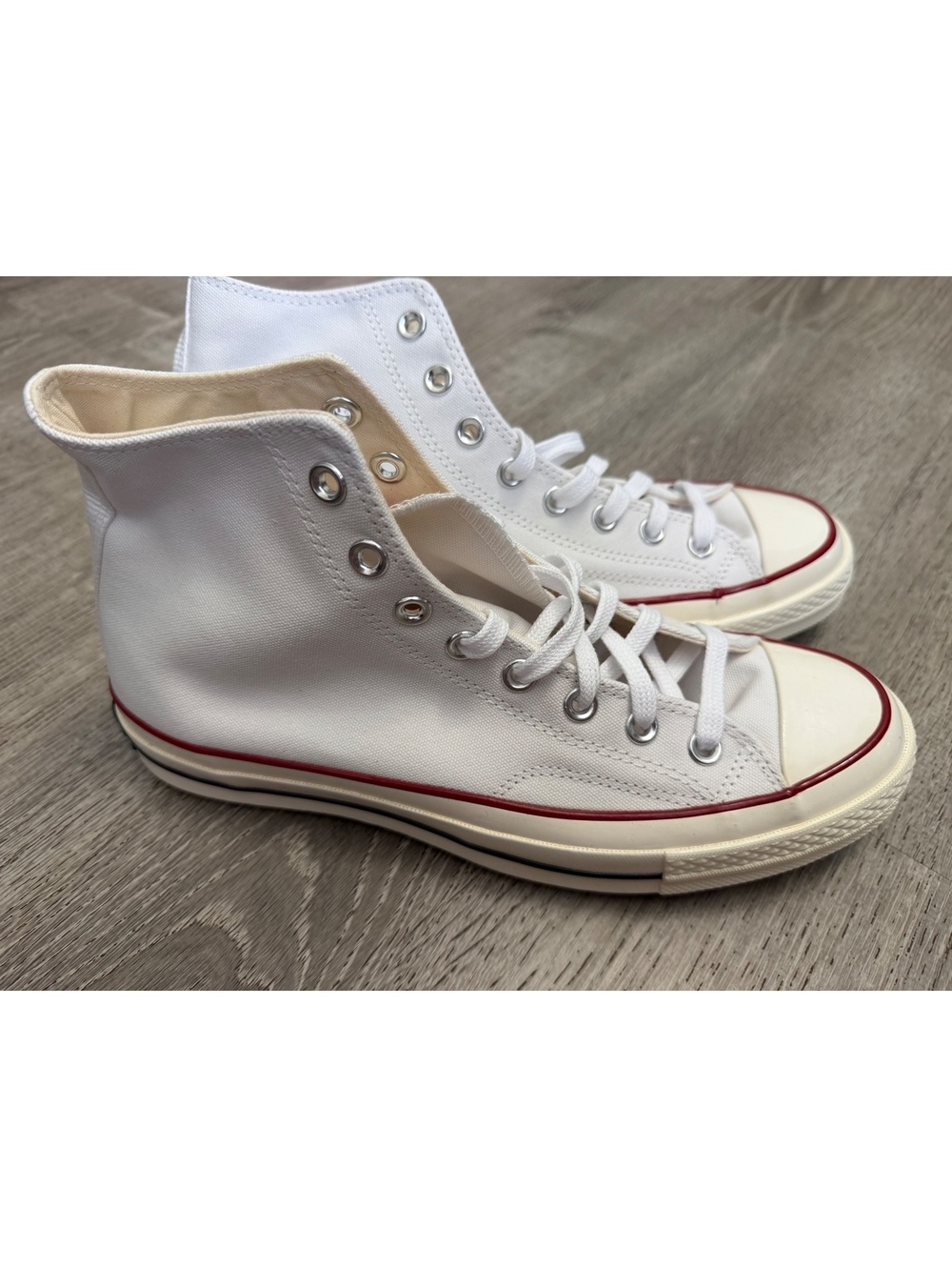 New White Converse High Top Sneakers
